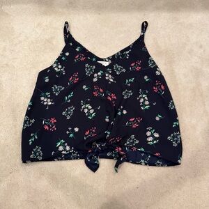 Floral Navy Camisole Top